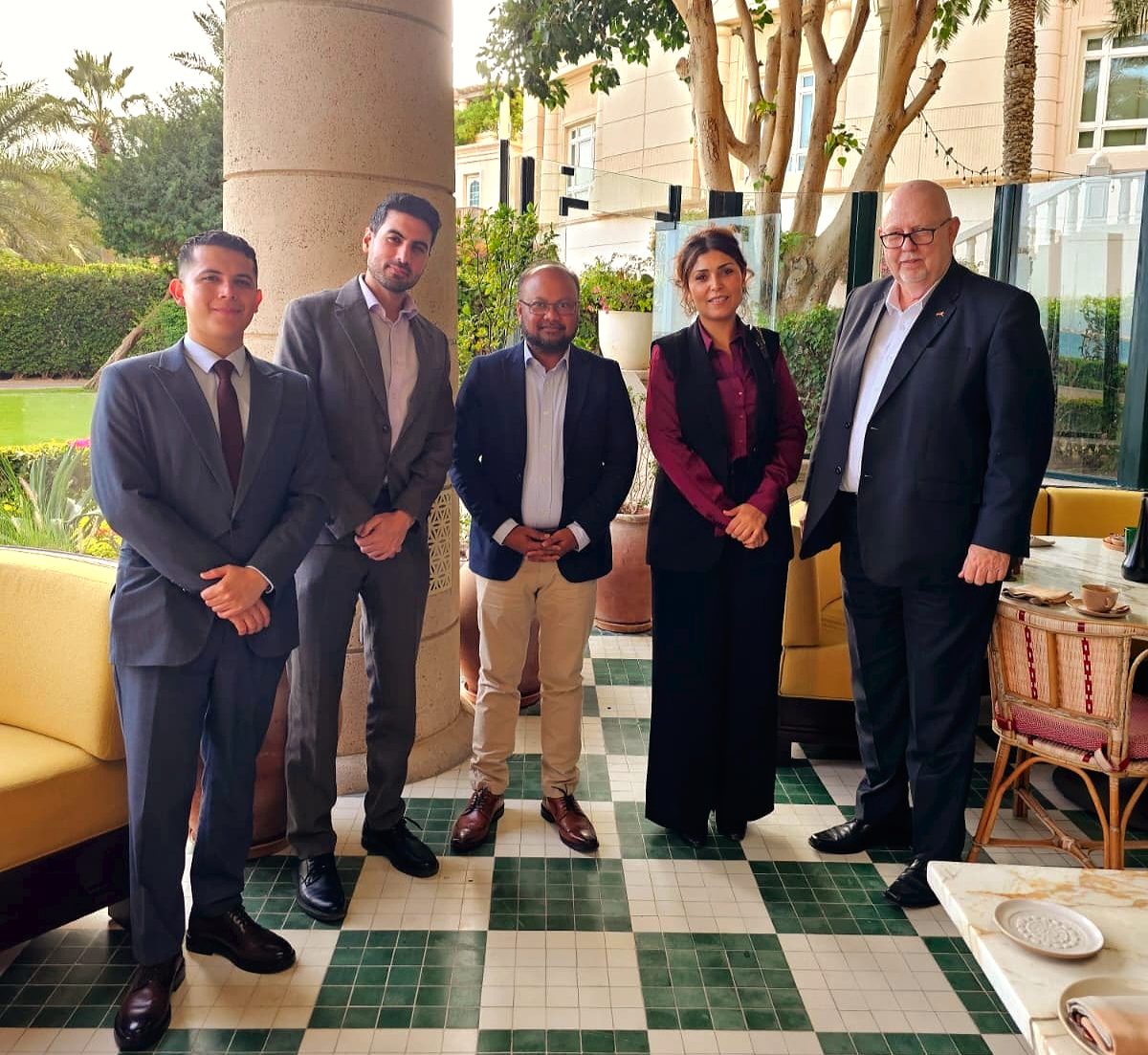 SilTest leadership and partners during meetings in Doha