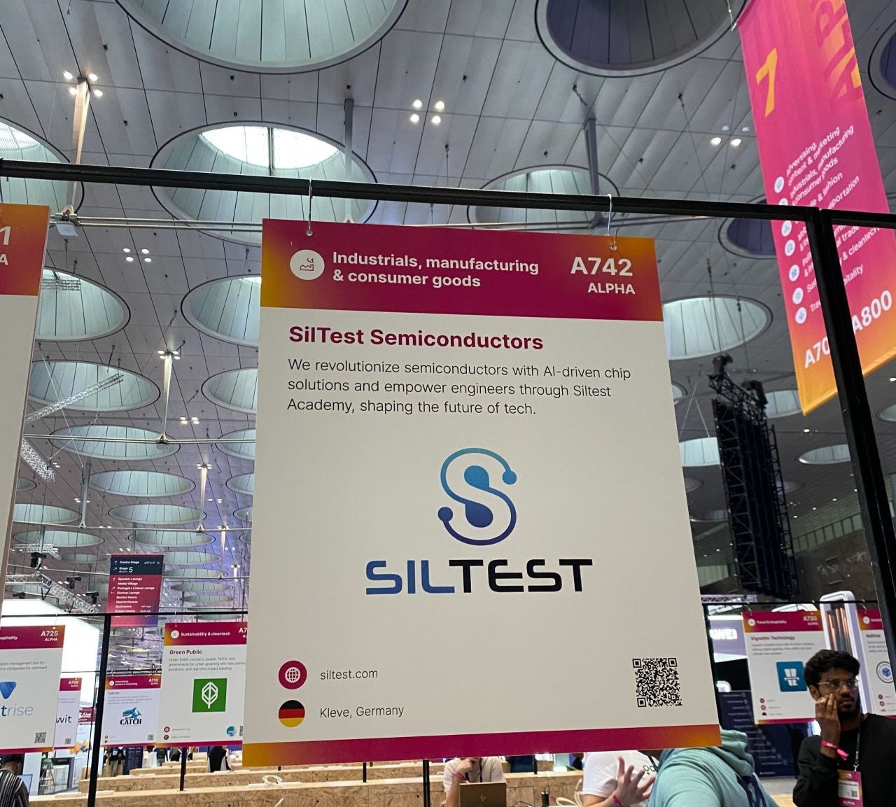 The SilTest stand at Web Summit Qatar 2025