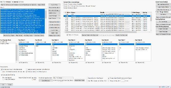 YieldOptiX test data explorer